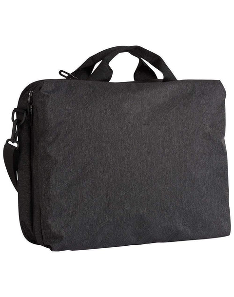 Winning Spirit Leyton Utility Heather Laptop Bag B5005 Active Wear Winning Spirit Marl Black 30cmx41.5cmx12cm 