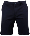 Winning Spirit Mens Slimfit Boston Chino Shorts M9381 Active Wear Winning Spirit Navy 72 