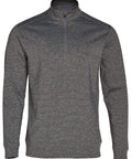 Winning Spirit Ultimate Half Zip Long Sleeve Sweat Top Mens FL25 Active Wear Winning Spirit Charcoal XS 