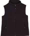 Diamond Fleece Vest Ladies' Pf10 Casual Wear Winning Spirit Black 8 