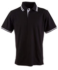 Winning Spirit Grace Polo Shirt Kids PS65K Casual Wear Winning Spirit Black/White 6K 