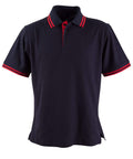 Winning Spirit Grace Polo Shirt Kids PS65K Casual Wear Winning Spirit Navy/Red 6K 