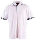 Winning Spirit Grace Polo Shirt Kids PS65K Casual Wear Winning Spirit White/Navy 6K 