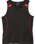 Legend Singlet Ladies Sl54 Casual Wear Winning Spirit Black/Red 8 