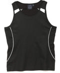 Legend Singlet Ladies Sl54 Casual Wear Winning Spirit Black/White 8 