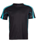 Legend Tee Shirt Men's Ts53 Casual Wear Winning Spirit Black/Aqua/Blue XS 