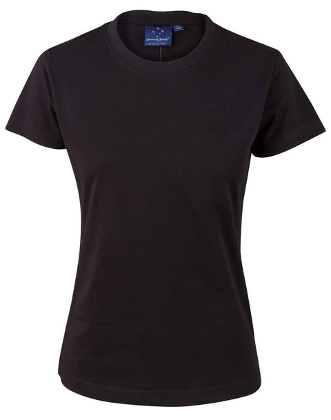 Savvy Tee Ladies Ts38 Casual Wear Winning Spirit Black 6 