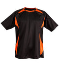 Shoot Soccer Tee Adult Ts85 Casual Wear Winning Spirit Black/Orange S 