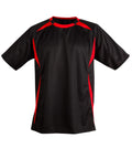 Shoot Soccer Tee Adult Ts85 Casual Wear Winning Spirit Black/Red S 