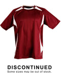 Shoot Soccer Tee Adult Ts85 Casual Wear Winning Spirit Maroon/White S 