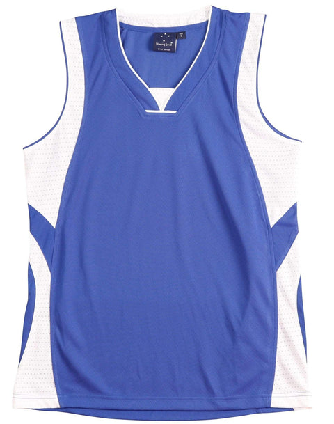 Slamdunk Singlet Kids Ts83k Casual Wear Winning Spirit Royal/White 6K 