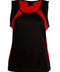 Sprint Singlet Ladies Ts74 Casual Wear Winning Spirit Black/Red 6 