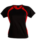 Sprint Tee Shirt Ladies Ts72 Casual Wear Winning Spirit Black/Red 6 