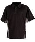 STATESMAN POLO Men's PS68 Casual Wear Winning Spirit Black/White/Grey S 