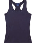 Stretch Raceback Singlet Ladies Ts21a Casual Wear Winning Spirit Navy 8 