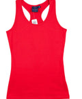 Stretch Raceback Singlet Ladies Ts21a Casual Wear Winning Spirit Red 8 