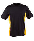 Teammate Tee Unisex Ts12 Casual Wear Winning Spirit Black/Gold 2XS 