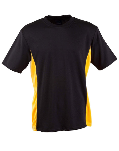 Teammate Tee Unisex Ts12 Casual Wear Winning Spirit Black/Gold 2XS 