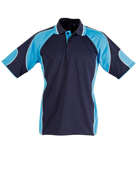 Winning Spirit Alliance Polo Kids Ps61k Casual Wear Winning Spirit Navy/Aqua Blue 6K 