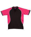 Winning Spirit Arena Polo Kids Ps77k Casual Wear Winning Spirit Black/ White/Magenta 4K 