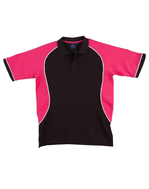 Winning Spirit Arena Polo Kids Ps77k Casual Wear Winning Spirit Black/ White/Magenta 4K 