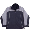 Winning Spirit Cascade Tri-colour Contrast Reversible Jacket Jk22 Casual Wear Winning Spirit Navy/White/Silver XS 