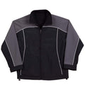 Winning Spirit Cascade Tri-colour Contrast Reversible Jacket Jk22 Casual Wear Winning Spirit Black/White/Grey XS 