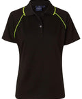 WINNING SPIRIT CHAMPION POLO Ladies' PS19 Casual Wear Winning Spirit Black/Lime 8 