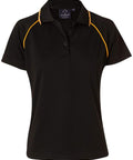 WINNING SPIRIT CHAMPION POLO Ladies' PS19 Casual Wear Winning Spirit Black/Gold 8 