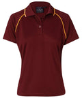 WINNING SPIRIT CHAMPION POLO Ladies' PS19 Casual Wear Winning Spirit Maroon/Gold 8 