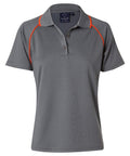 WINNING SPIRIT CHAMPION POLO Ladies' PS19 Casual Wear Winning Spirit Charcoal/Orange 8 