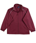 Winning Spirit Champion's Track Top Kids' Jk21k Casual Wear Winning Spirit Maroon/White 4K 