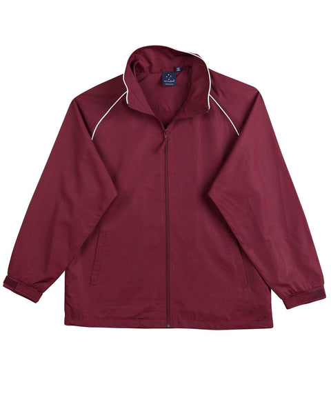 Winning Spirit Champion's Track Top - Unisex Jk21 Casual Wear Winning Spirit Maroon/White S 