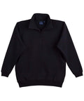 Winning Spirit Falcon Fleece Sweat Top Men's Fl02 Casual Wear Winning Spirit Black S 