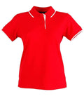 Winning Spirit Liberty Polo Ladies Ps48a Casual Wear Winning Spirit Red/White 6 