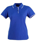 Winning Spirit Liberty Polo Ladies Ps48a Casual Wear Winning Spirit Royal/White 6 