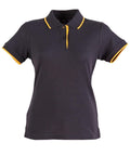 Winning Spirit Liberty Polo Ladies Ps48a Casual Wear Winning Spirit Navy/Gold 6 