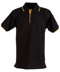 Winning Spirit Liberty Polo Men's Ps08 Casual Wear Winning Spirit Black/Gold S 