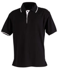 Winning Spirit Liberty Polo Men's Ps08 Casual Wear Winning Spirit Black/White XS 