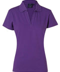 Winning Spirit Longbeach Polo Ladies Ps40 Casual Wear Winning Spirit Purple 8 