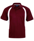 Winning Spirit Olympian Polo Men's  Ps51 Casual Wear Winning Spirit Maroon/White S 