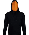 Winning Spirit Passion Fleece Hoodie - Unisex Fl09 Casual Wear Winning Spirit Black/Gold XS 