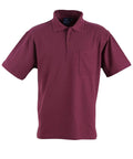 WINNING SPIRIT POCKET POLO Unisex PS41 Casual Wear Winning Spirit Maroon XS 