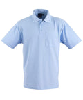 WINNING SPIRIT POCKET POLO Unisex PS41 Casual Wear Winning Spirit Skyblue XS 