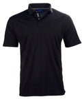 Winning Spirit PS83 STATEN POLO SHIRT Men's Casual Wear Winning Spirit Black/Ash XS 