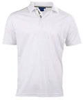 Winning Spirit PS83 STATEN POLO SHIRT Men's Casual Wear Winning Spirit White/Ash XS 