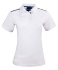 Winning Spirit PS84 STATEN POLO SHIRT Ladies Casual Wear Winning Spirit White/Ash 6 