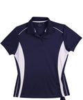 WINNING SPIRIT PURSUIT POLO Ladies' PS80 Casual Wear Winning Spirit Navy/White 8 