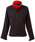 WINNING SPIRIT ROSEWALL SOFT SHELL Ladies JK16 Casual Wear Winning Spirit Black/Red 8 