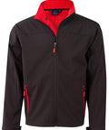 WINNING SPIRIT ROSEWALL SOFT SHELL Men's JK15 Casual Wear Winning Spirit Black/Red S 